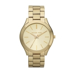 Relógio Michael Kors Dourado Slim Runway Omk3179/z Slim Dourado 45mm