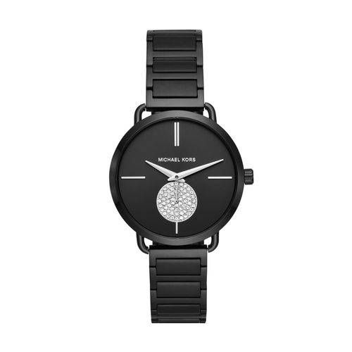 Relógio Michael Kors Feminino Essential Portia Preto - Mk3758/1pn