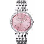 Relógio Michael Kors Feminino Mk3352 Slim Prata/Rosa