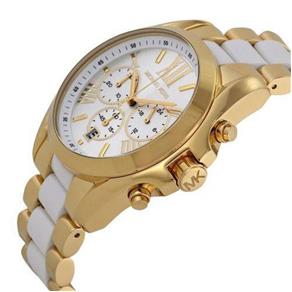 Relógio Michael Kors Feminino MK5743 Gold-Tone White 43mm