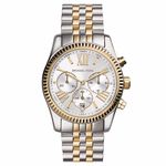 Relógio Michael Kors Feminino MK5955 Lexington Chronograph Two Tone Stainless Steel Watch 38mm