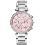 Relógio Michael Kors Feminino MK6105 Silver Stainless-Steel Quartz Watch 39mm