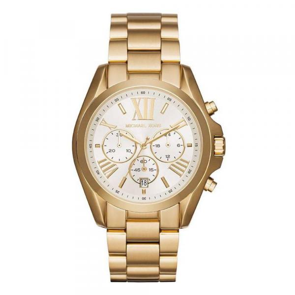 Relógio Michael Kors Feminino Mk6266 Cronógrafo Dourado