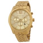 Relógio Michael Kors MK8281 Lexington - Dourado 45mm de Diâmetro 10 Bar