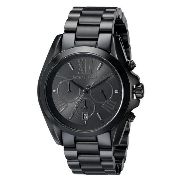 Relógio Michael Kors Feminino Ref: Mk5550/1pi Cronógrafo All Black