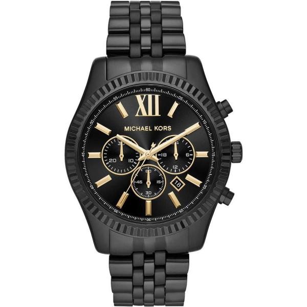 Relógio Michael Kors Feminino Ref: Mk8603/1pn Cronógrafo Black