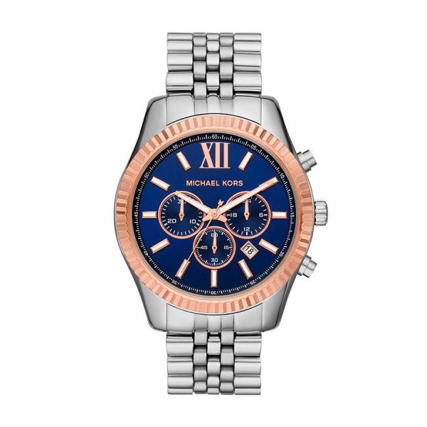 Relógio Michael Kors Feminino Ref: Mk8689/1kn Cronógrafo Lexington