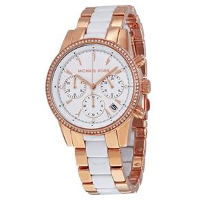 Relógio Michael Kors Feminino Ritz Rose e Branco Cronógrafo