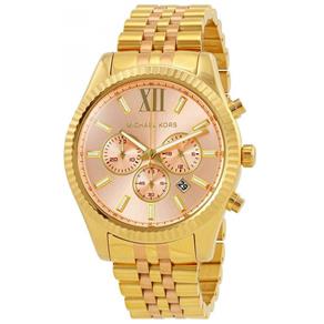 Relógio Michael Kors Gold Mk6473 Diametro 44mm