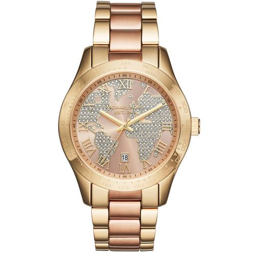 Relógio Michael Kors Layton Mapa Mundi Mk6476/5xn