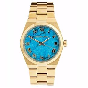 Relogio Michael Kors Mk 5894 Gold Azul Turquesa Feminino