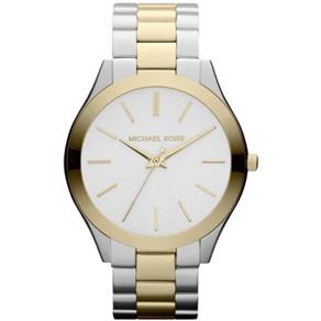 Relógio Michael Kors Mk3198 Slim 42mm Aço Gold