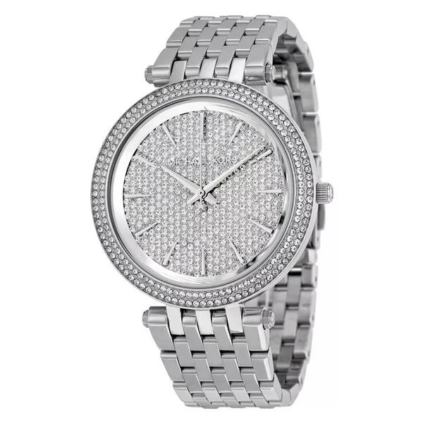 Relógio Michael Kors Mk3437 Darci Silver Orig Swarovski