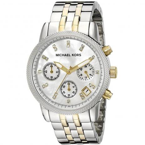 Relógio Michael Kors Mk5057 Prata Misto Madriperola