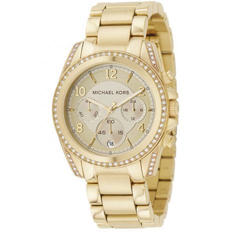 Relógio Michael Kors Mk5166 Dourado Midsize