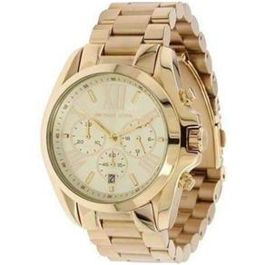 Relógio Michael Kors Mk5605 Romano Gold Dourado 43mm