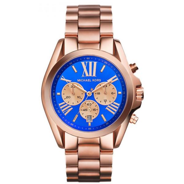 Relógio Michael Kors Mk5951 Bradshaw Rose Azul