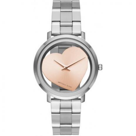 Relogio Feminino Michael Kors Mk3620 Coracao Prata 38mm