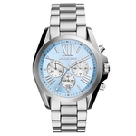 Relógio Michael Kors Mk6099 Aço Inixidável Azul Garantia Romano 43mm Oferta