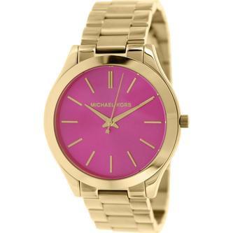 Relógio Michael Kors Mk3264 Runway Pink Dourado