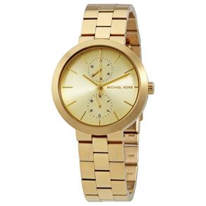 Relógio Michael Kors Mk6408 Garner Ladies Pulseira Banhada a Ouro Resistente à Água a 50 Metros