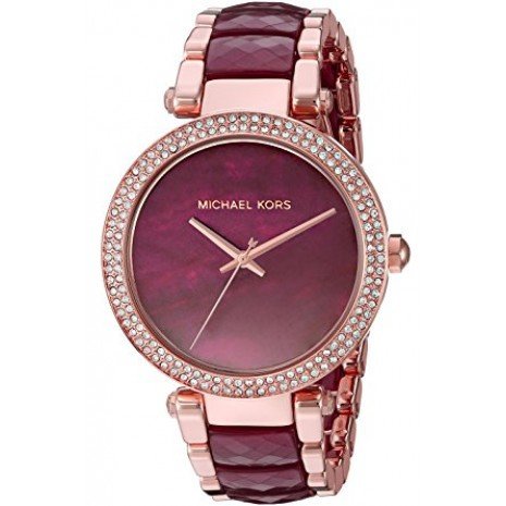 Relógio Michael Kors Mk6412 Parker Vinho Rose