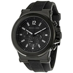 Relógio Michael Kors MK8152 Black Silicone Strap Watch 48mm
