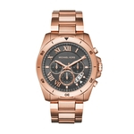 Relógio Michael Kors MK8563 Brecken Stainless-Steel Chronograph Watch - Rose Gold 44MM
