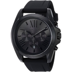 Relógio Michael Kors MK8560 Bradshaw Black Sunray Dial Silicone Strap 43mm