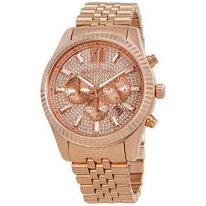 Relógio Michael Kors MK8580 Feminino Rose Strass 45mm