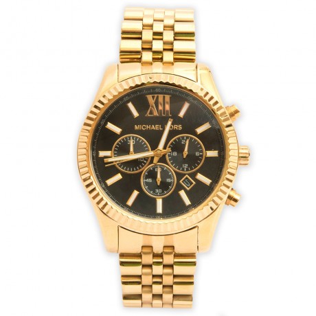 Relógio Michael Kors Mk8286 Lexington Dourado