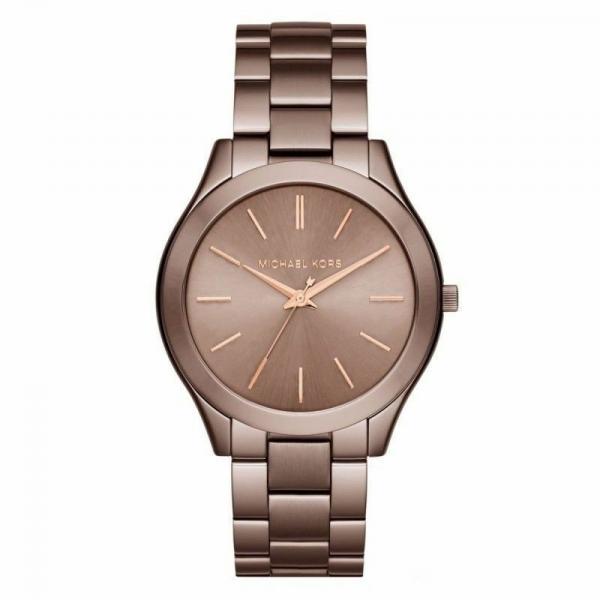 Relógio Michael Kors Original Mk3418 Slim Feminino Marrom