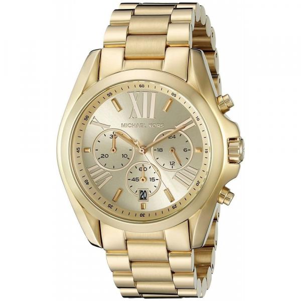 Relógio Michael Kors Original Mk5605 Bradshaw Feminino Dourado