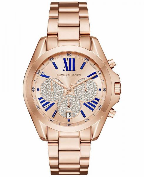 Relógio Michael Kors Original Mk6321 Bradshaw Feminino Rosa