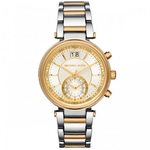 Relógio Michael Kors Sawyer Mk6225 Aço/gold 38mm