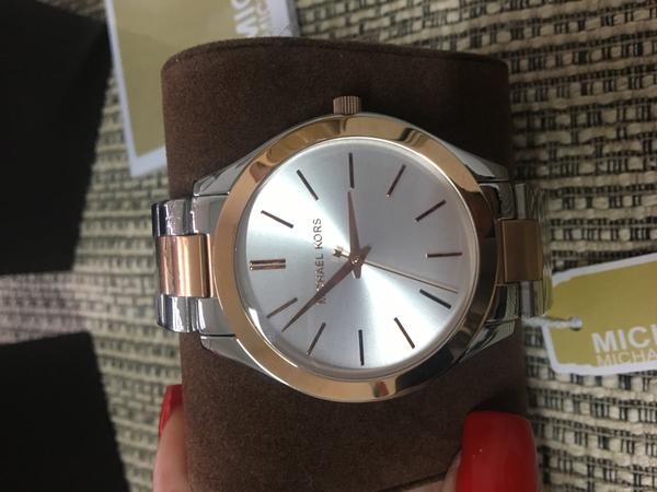 Relogio Michael Kors Slim Misto Rose Mk3204