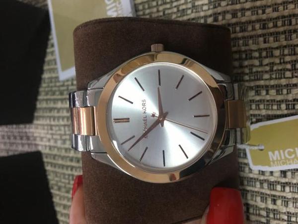 Relogio Michael Kors Slim Misto Rose Mk3204