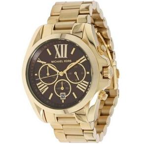 Relógio Michael Kors Unissex MK5502 Dourado Gold Brown 43mm