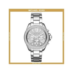 Relógio Michael Kors Wren 42mm Prata Pave Crystals MK6304