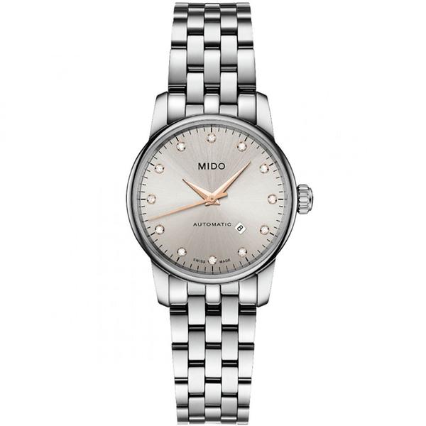 Relógio Mido Baroncelli 12 Diamantes Automático M7600.4.67.1