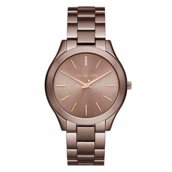 Relógio Miichael Kors Original Mk3418 Slim Feminino Marrom