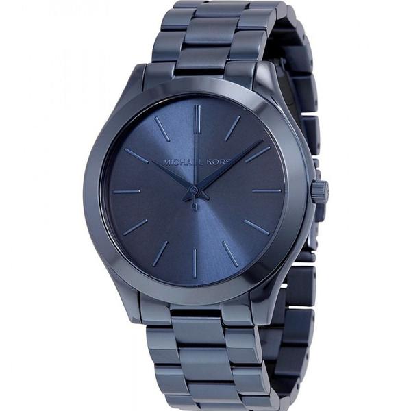 Relógio Miichael Kors Original Mk3419 Slim Feminino Azul