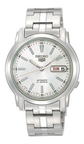 Relógio Militar Aço Inox Seiko 5 Snkl 75k1 Automático