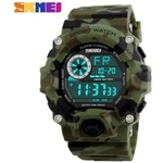 Relógio Militar / Esportes S- Shock Skmei 1019 DIGITAL PROVA D'ÁGUA CRONÔMETRO Verde Camuflado