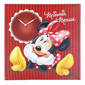 Relógio Minnie Disney Vermelho 40X40Cm