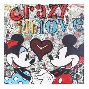 Relogio Minnie e Mickey Disney Colorido 40X40Cm