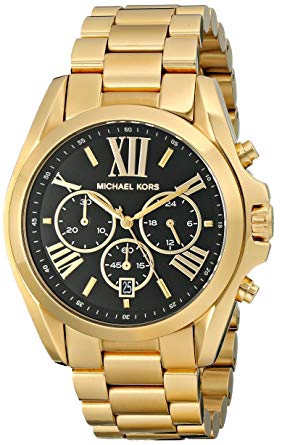 Relogio Mk5739 Dourado Mostrador Preto Romano - Mk6220 - Michael Kors