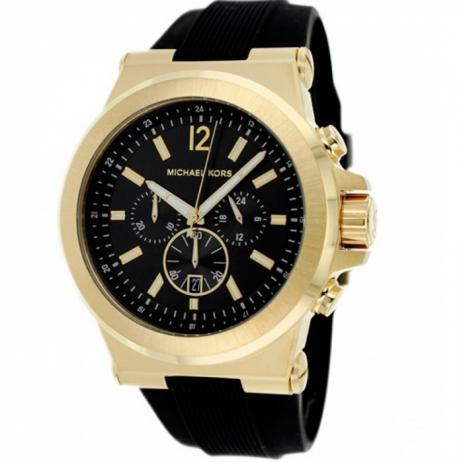 Relogio Mk8325 Silicone Preto com Dourado - Mk6241 - Michael Kors