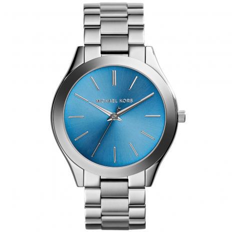 Relogio Mk3292 Slim Prata Azul Bebe - Mk6203 - Michael Kors