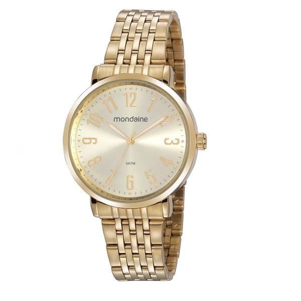 Relógio MONDAINE 32107LPMVDE1 Analógico Dourado